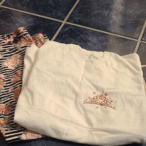 Disney Cream Sweatshirt with Logo